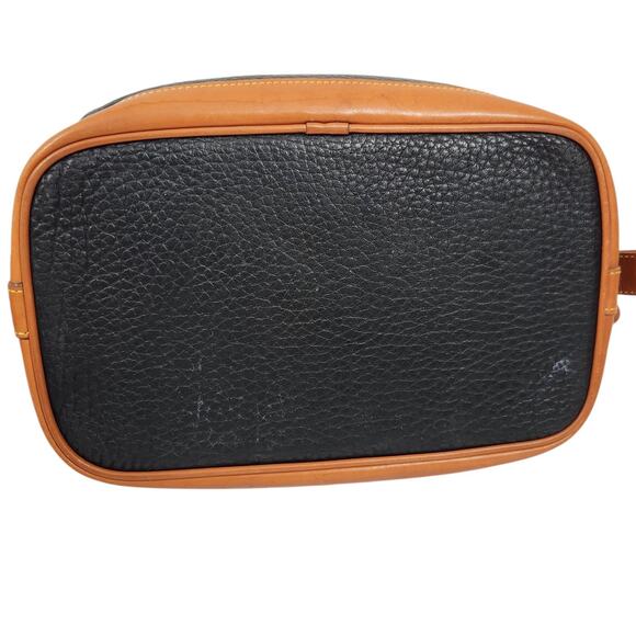 VTG DOONEY & BOURKE PEBBLE LEATHER BAG DOPP KIT COLLAPSABLE MAKEUP TRAVEL ZIPPER - Picture 5 of 12